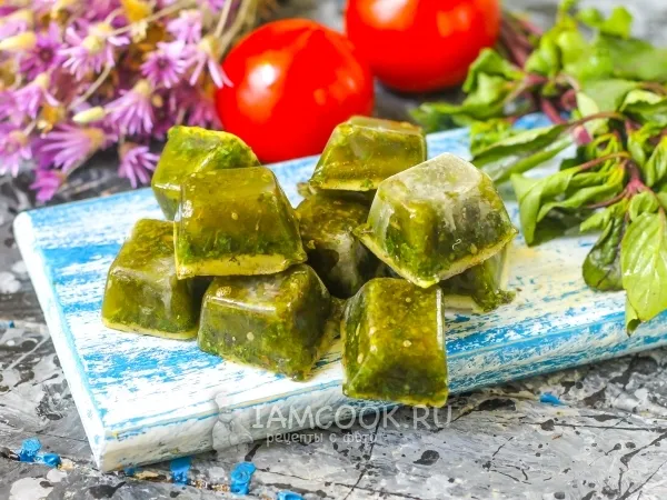 Фото блюда: Заморозка базилика (измельчённого)