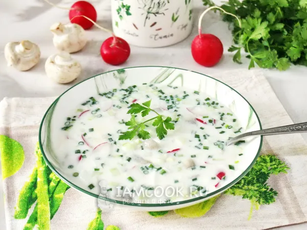 Фото блюда: Окрошка с грибами