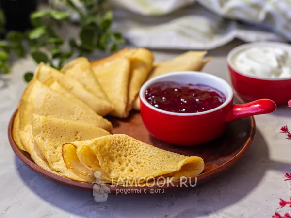 Фото блюда: Блины из нутовой муки на воде