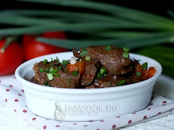 Фото блюда: Говяжье сердце в мультиварке