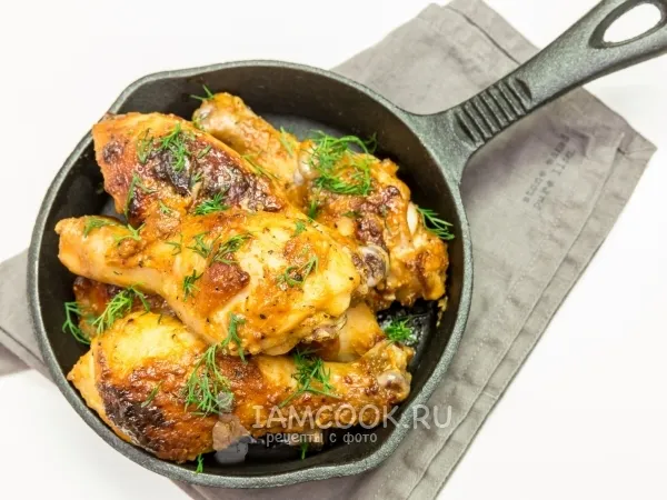 Фото блюда: Курица с медом и горчицей