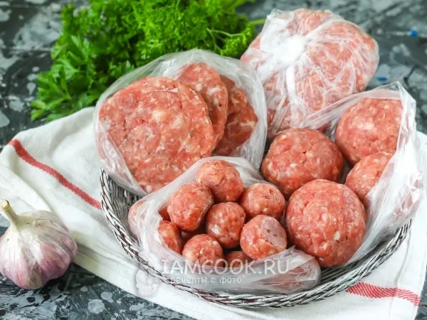 Фото блюда: Заморозка мясного фарша