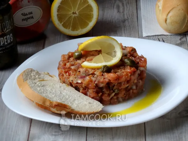 Фото блюда: Тартар из горбуши