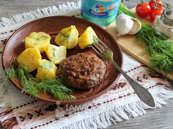 Фото блюда: Бифштекс по-казачьи