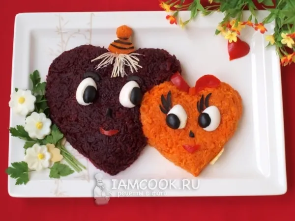 Фото готового блюда: Салат «Сладкая парочка»