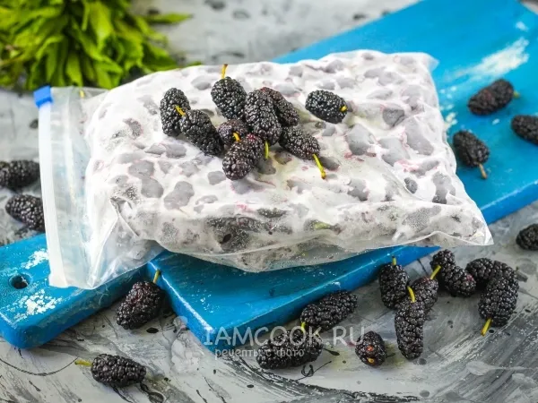 Фото блюда: Заморозка шелковицы на зиму