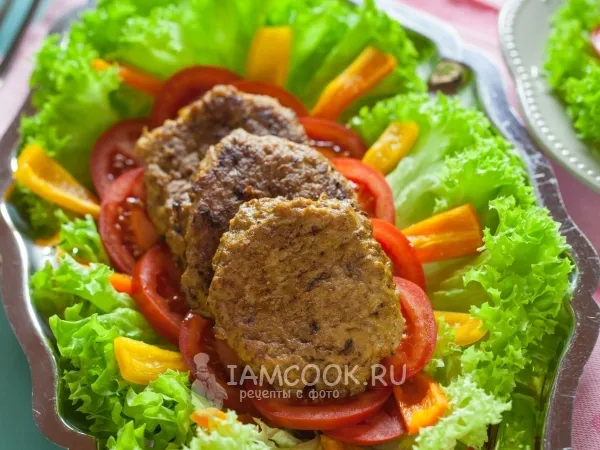 Фото готового блюда: Оладьи из куриного фарша