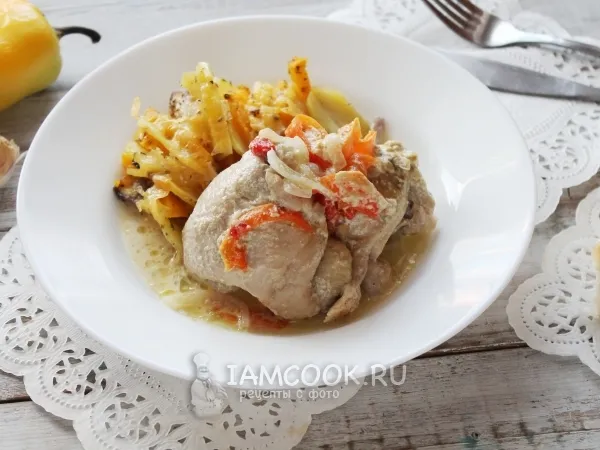 Фото блюда: Фрикасе из курицы с болгарским перцем