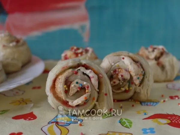 Фото готового блюда: Печенье Розочки с белковым кремом