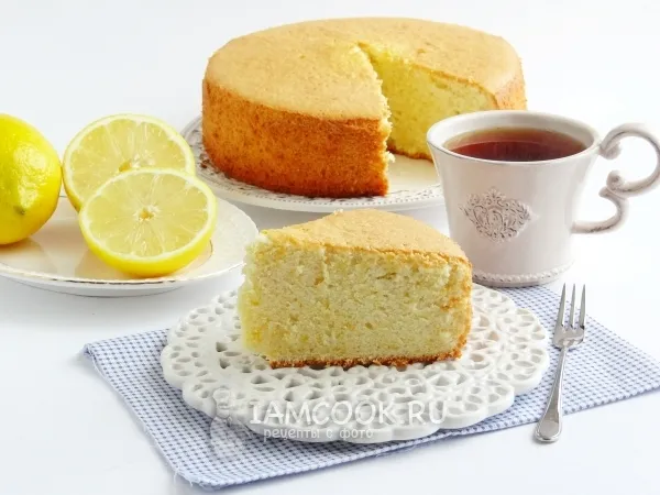 Фото блюда: Лимонный бисквит на оливковом масле