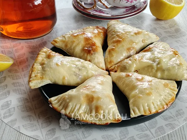 Фото блюда: Пирожки из лепешек роти (с творогом)