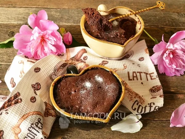 Фото блюда: Кекс в микроволновке за 3 минуты