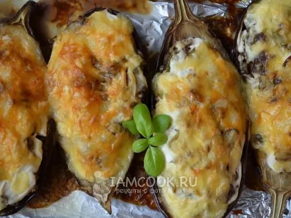 Фото блюда: Баклажаны с фаршем в духовке