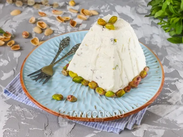 Фото блюда: Фисташковая Пасха (творожная)