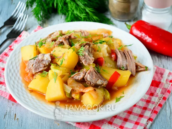 Фото блюда: Овощное рагу с тушенкой