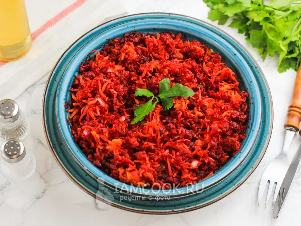 Фото блюда: Икра из сырой свеклы