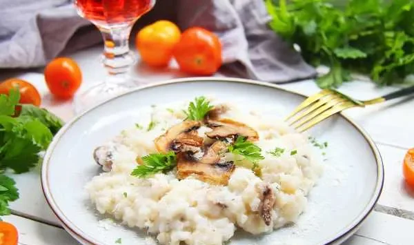 Фото блюда: ПП ризотто с грибами и курицей