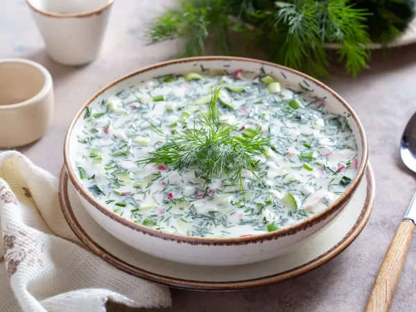 Фото блюда: Окрошка с индейкой