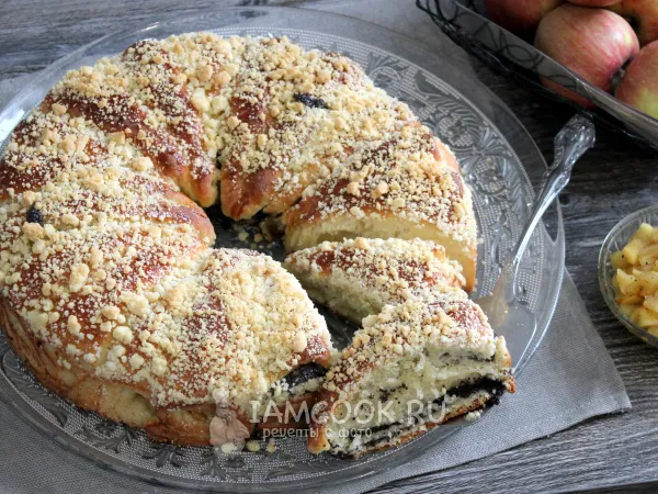 Фото блюда: Пирог из дрожжевого теста с разными начинками