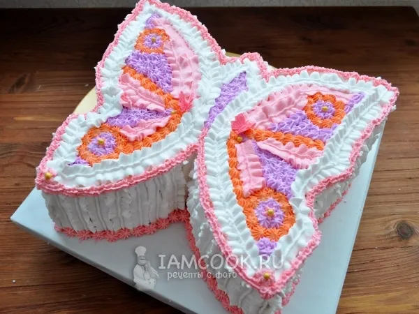 Фото готового блюда: Торт «Бабочка»