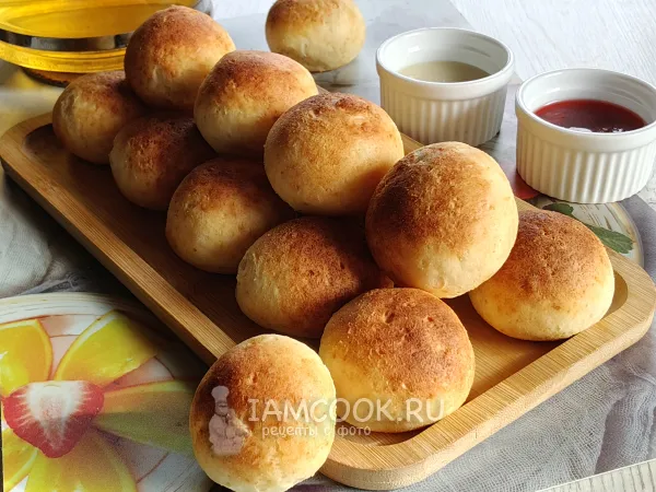 Фото блюда: Творожные шарики со сгущенкой