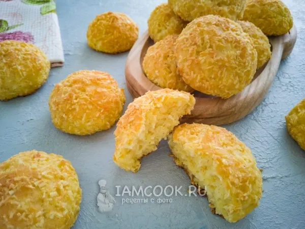 Фото готового блюда: Творожно-кокосовое печенье