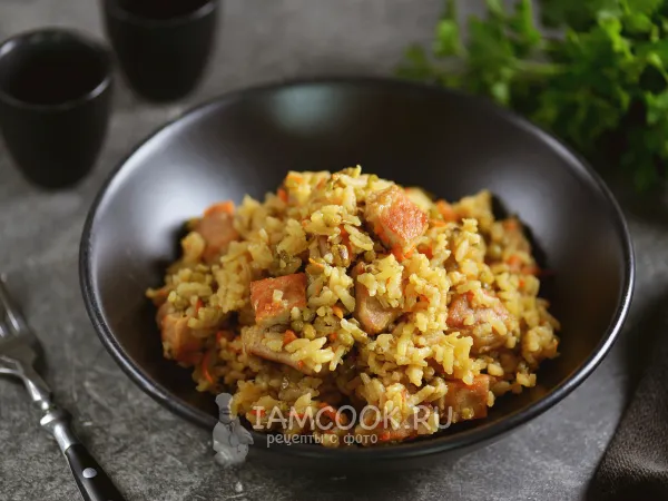 Фото готового блюда: Плов с машем и рисом