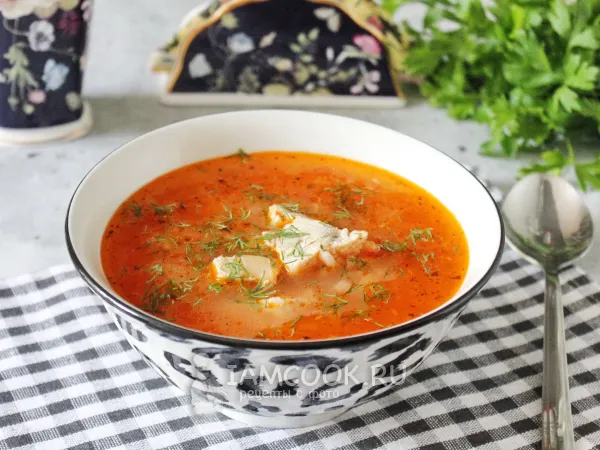 Фото готового блюда: Рисовый суп с мясом (без картошки)