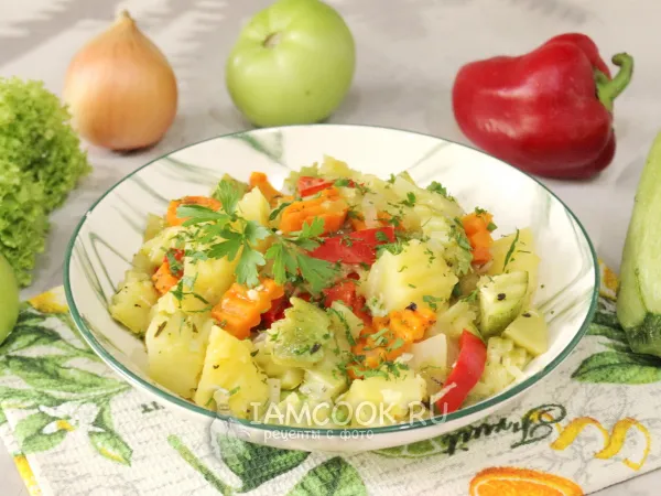 Фото блюда: Овощное рагу из зеленых помидоров