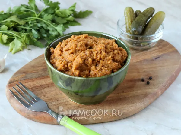 Фото блюда: Икра из соленых огурцов