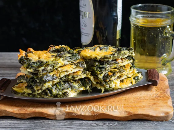 Фото готового блюда: Шпинат с сыром в духовке