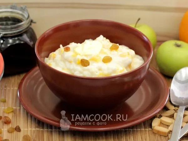 Фото блюда: Рисовая каша с тыквой в мультиварке