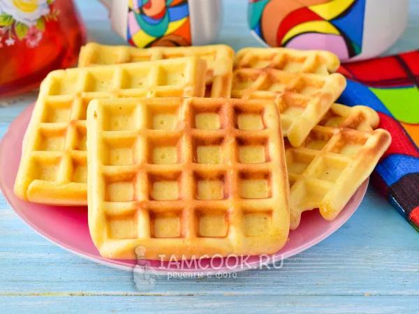 Фото готового блюда: Венские вафли без молока