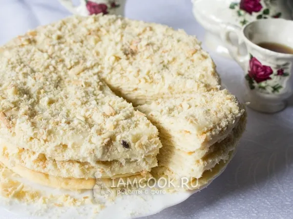 Фото блюда: Торт «Наполеон» со сгущенкой