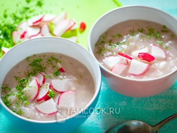 Фото готового блюда: Суп с редиской
