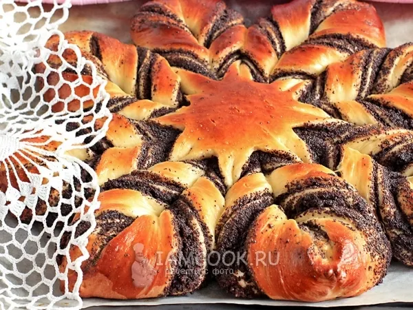 Фото блюда: Пирог «Бабушкина салфетка» с маком