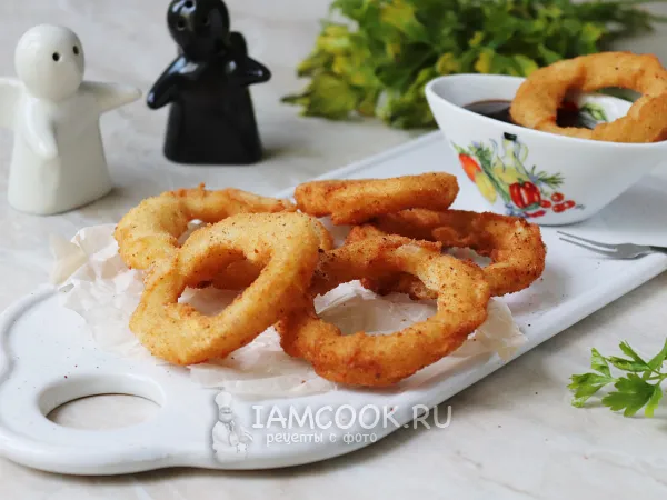 Фото готового блюда: Луковые кольца как в Бургер Кинг