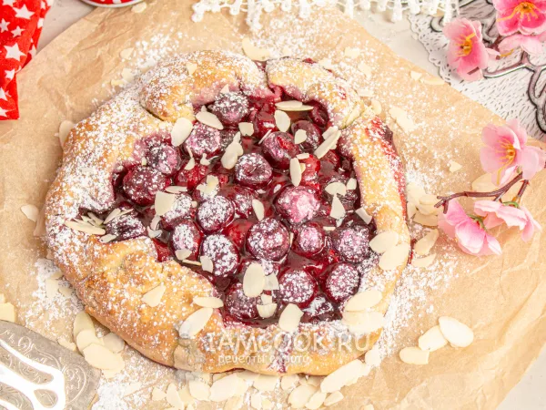 Фото блюда: Постная галета с вишней