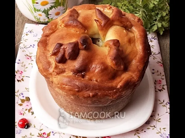 Фото готового блюда: Мини-курники с курицей и картошкой