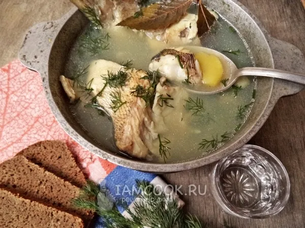 Фото блюда: Уха из судака по-рыбацки