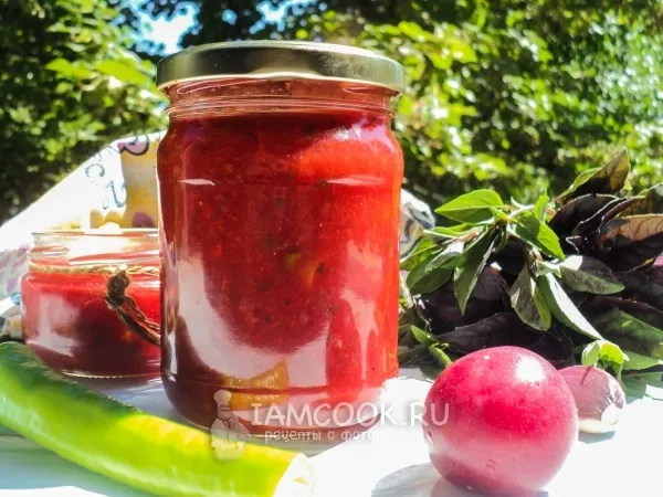 Фото блюда: Острый соус из алычи