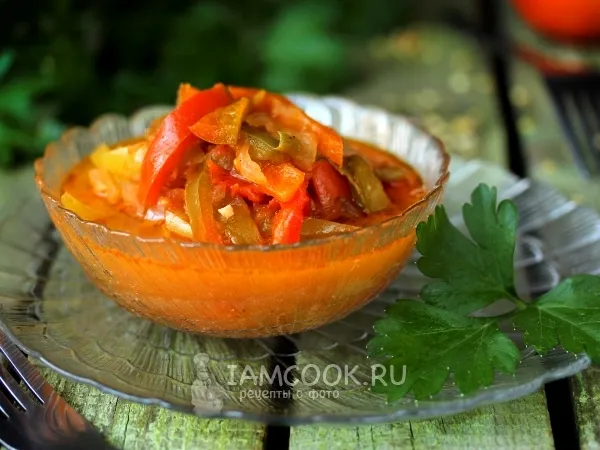 Фото готового блюда: Лечо из перца и помидоров