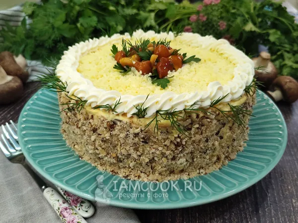 Фото блюда: Закусочный торт «Мужской каприз»