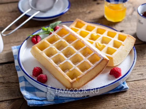 Фото готового блюда: Бельгийские вафли в духовке