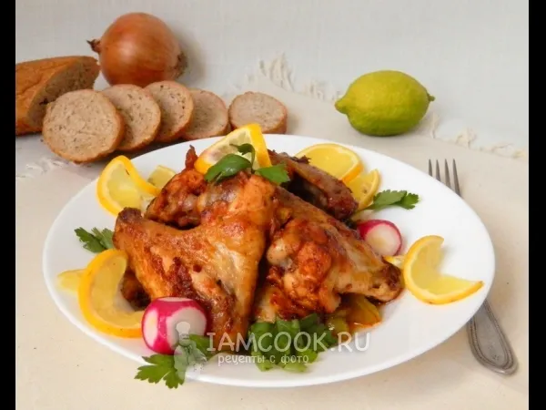 Фото блюда: Куриные крылышки на сковороде