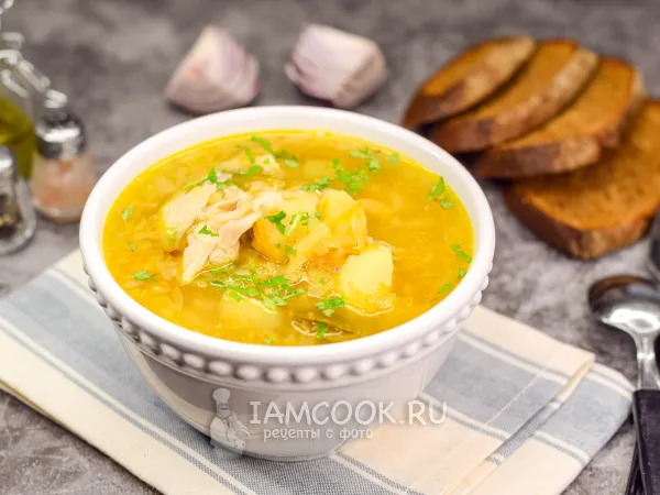 Фото блюда: Суп с рисом и фасолью