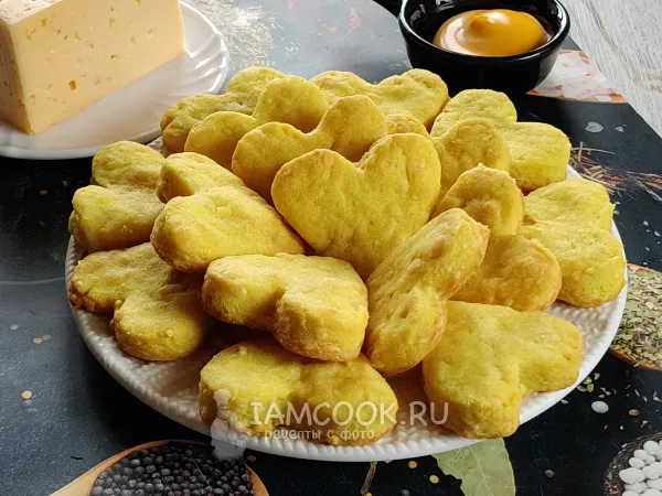 Фото готового блюда: Сырные сердечки (печенье)