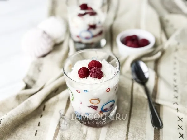 Фото блюда: Десерт из зефира и йогурта