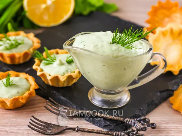 Фото готового блюда: Крем из авокадо для тарталеток (+подача)