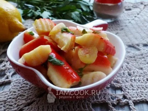 Фото блюда: Маринованные крабовые палочки